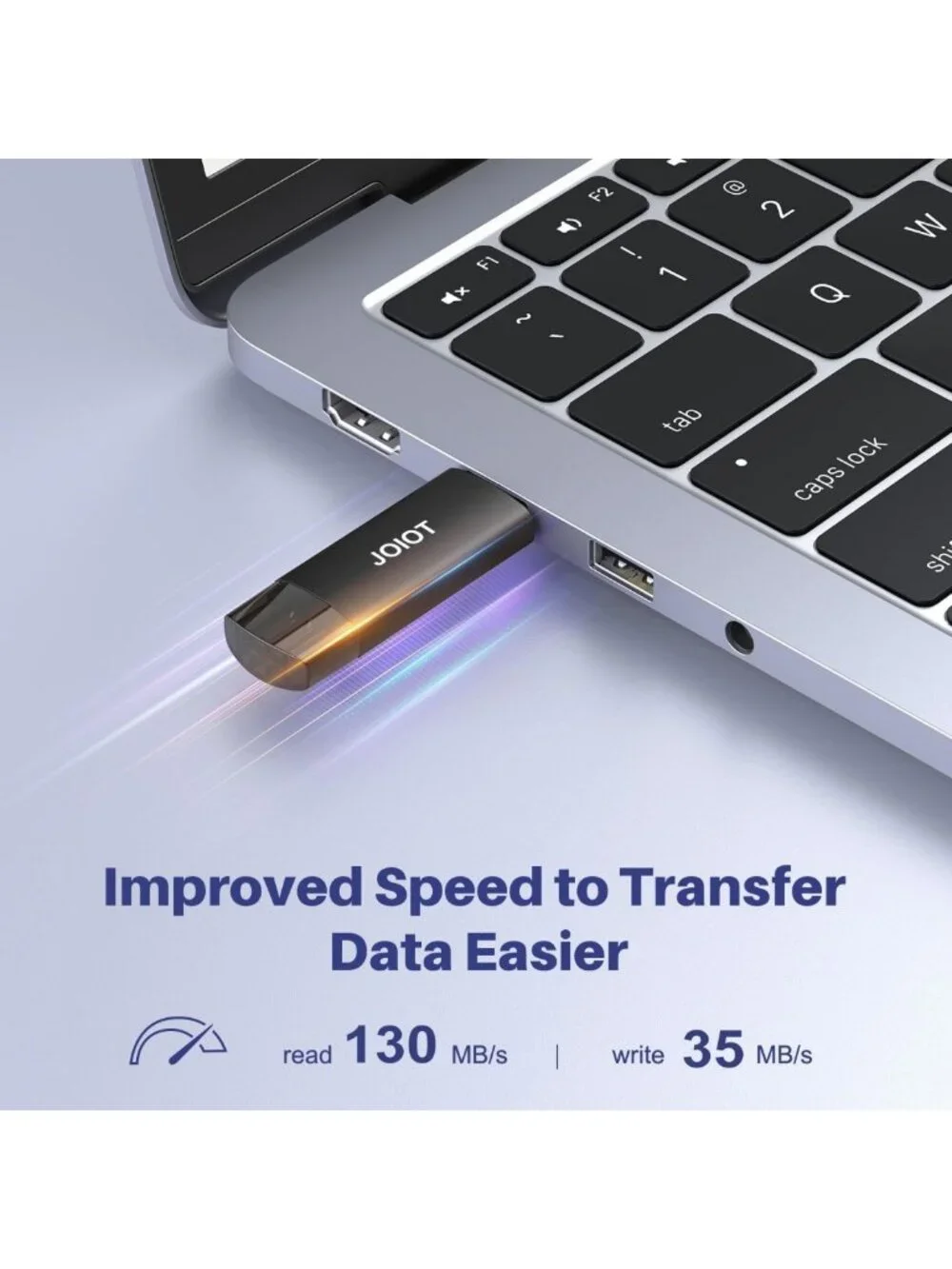 128GB Dual USB C Flash Drive - 2-in-1 Portable Type-C & USB A Thumb Drive for